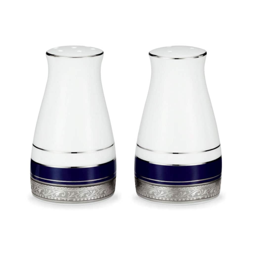 Noritake Crestwood Cobalt Platinum Salt & Pepper, 3-1/4"