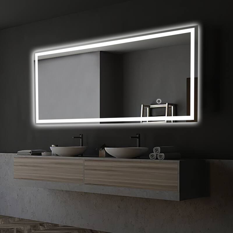 Full-length LED Illuminated Bathroom Vanity Floor Mirror