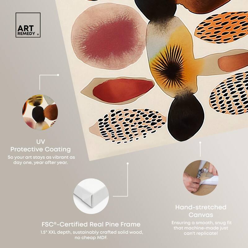 Assembled Pieces I Canvas by Art Remedy, Gallery Wrapped