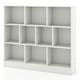 preview thumbnail 5 of 21, 41 inches Wooden Toy Storage Organizer with 10 Cubes for Kids - 47.5" x 9.5" x 41" (L x W x H)