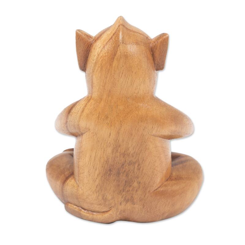 Novica Handmade Gentle Apprentice Wood Statuette