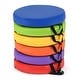 preview thumbnail 1 of 4, 6 Pcs 14'' Floor Cushions Classroom Flexible Seating with Handles Red, Orange, Yellow, Blue, Green, Purple