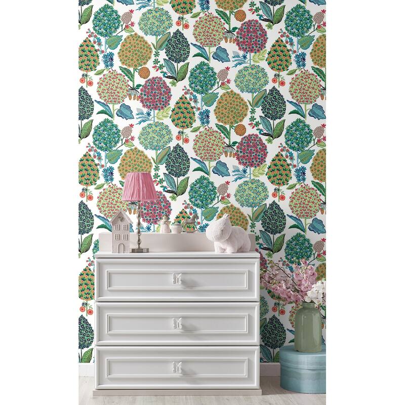 NextWall Blooming Bulbs Peel and Stick Wallpaper