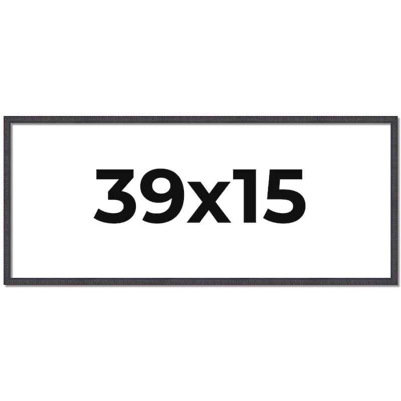 39x15 Frame Brown Solid Wood Picture Frame - Complete Modern Photo