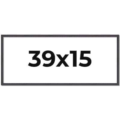 39x15 Frame Brown Solid Wood Picture Frame - Complete Modern Photo