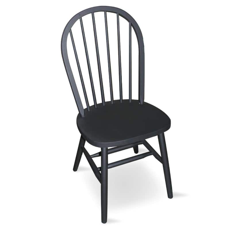International Concepts Solid Wood Windsor Spindle Back Dining Chair
