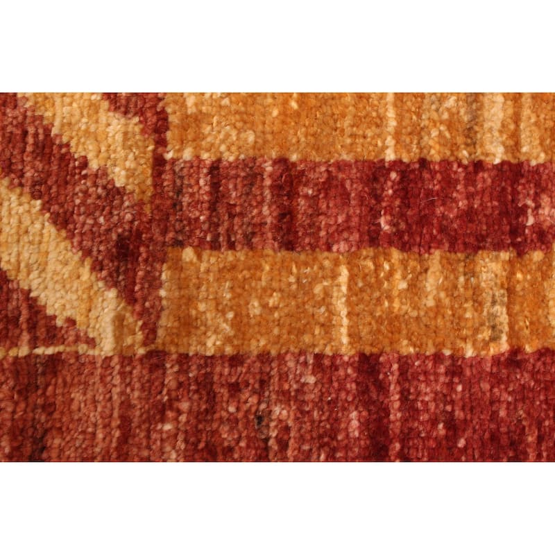ECARPETGALLERY Hand-knotted Peshawar Ziegler Beige, Dark Copper Wool Rug - 5'10 x 8'4