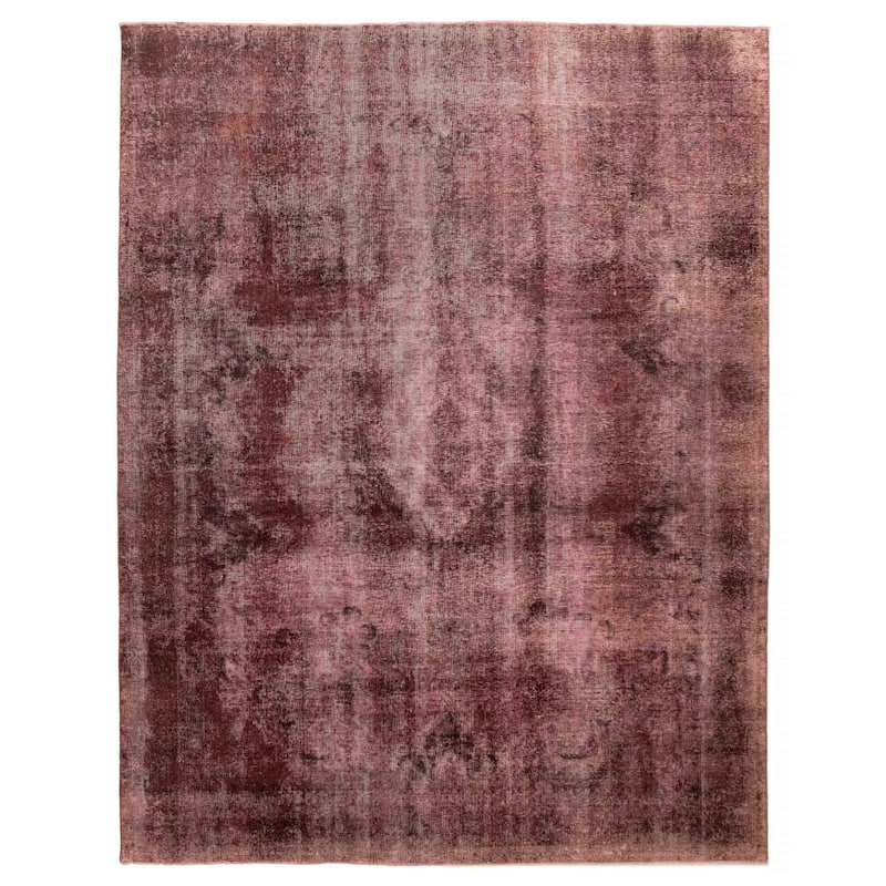 ECARPETGALLERY Hand-knotted Color Transition Dark Burgundy Wool Rug - 9'2 x 12'2 - Dark Burgundy - 9'2 x 12'2