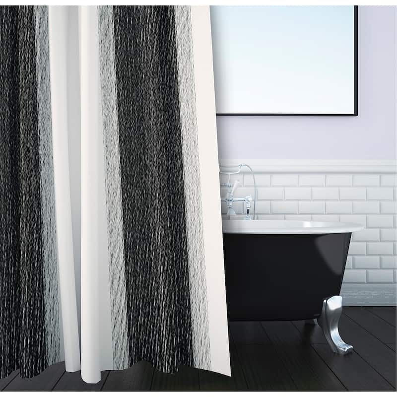 Striate Stripe Stripe Print Shower Curtain (71 x 74)