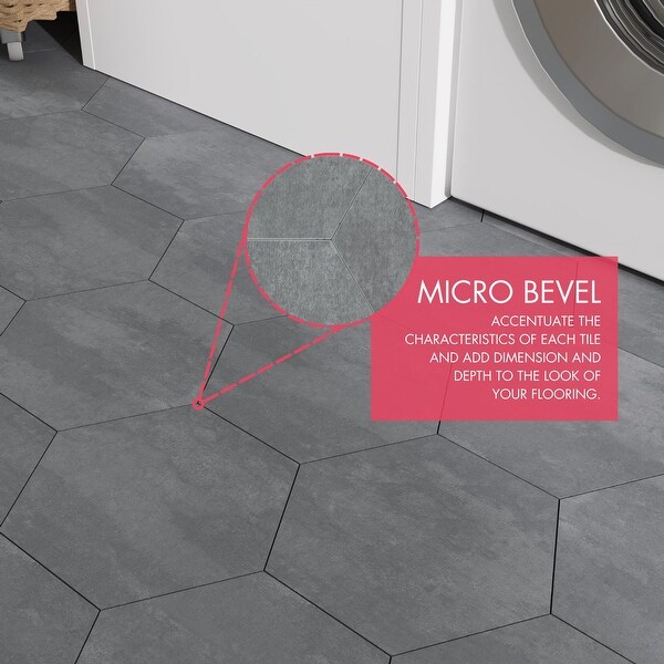 Lucida BaseCore Hex Peel and Stick Floor Tiles - On Sale