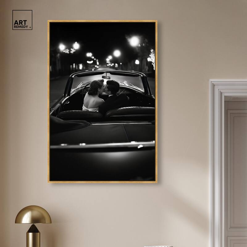 Kiss Me in the Moonlight I Canvas by Art Remedy