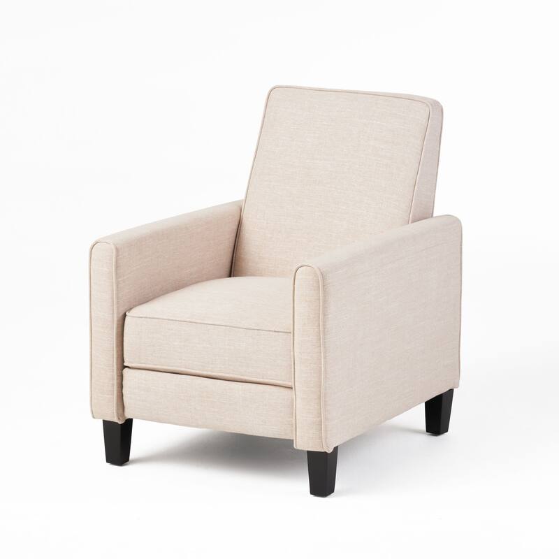 Roomfitters Fabric Push Back Chair for Elegant Home Decor, Navy Blue