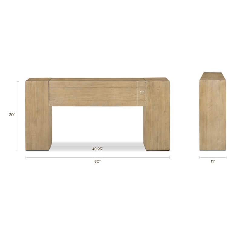 Poly & Bark Frome Solid Pine Wood Console Table (60")