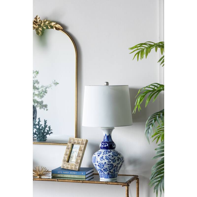A&B Home Round Ceramic Vase Lamp