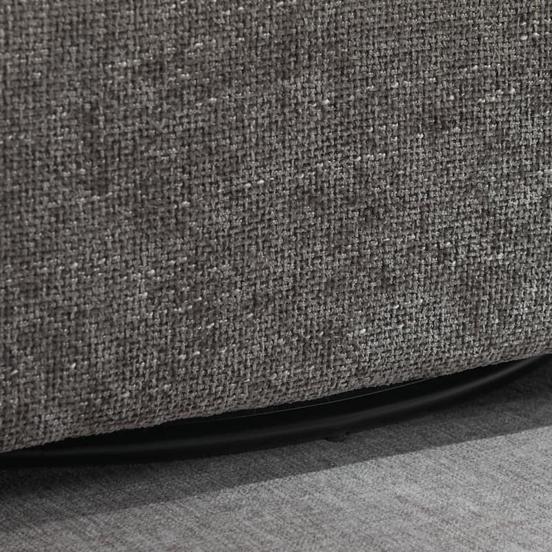 40.6" W Upholstered Swivel Accent Sofa Chair With Pillows