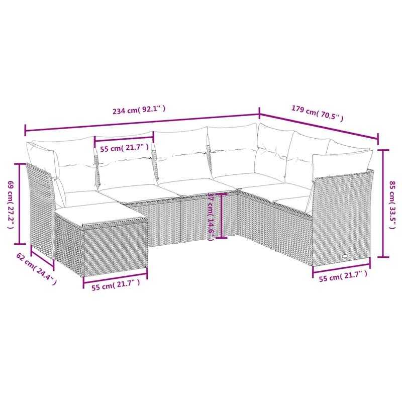 vidaXL Garden Sofa Set