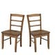preview thumbnail 101 of 128, International Concepts Solid Wood Madrid Ladderback Chairs, Set of 2 - N/A
