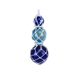 Japanese Glass Fishing Floats Assorted Colors Fishing Net Buoys Set Of