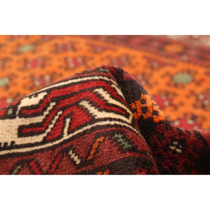 ECARPETGALLERY Hand-knotted Teimani Burnt Orange Wool Rug - 4'4 x 6'4