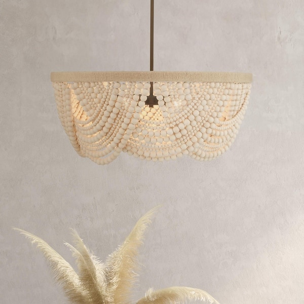 slide 2 of 8, Hunter Autumndale Chandelier - Dining Room, Entry, Living Room - Organic Modern 12" x 28" - 6 Light