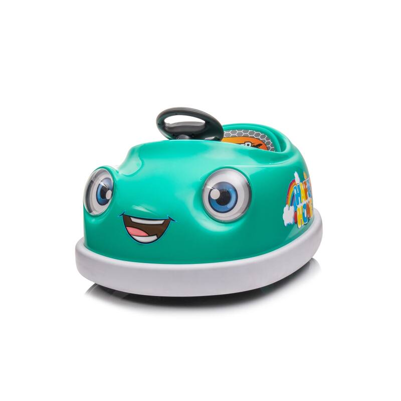 12v Dual Drive Electric Bumper Car for Kids with Pushrod and Music