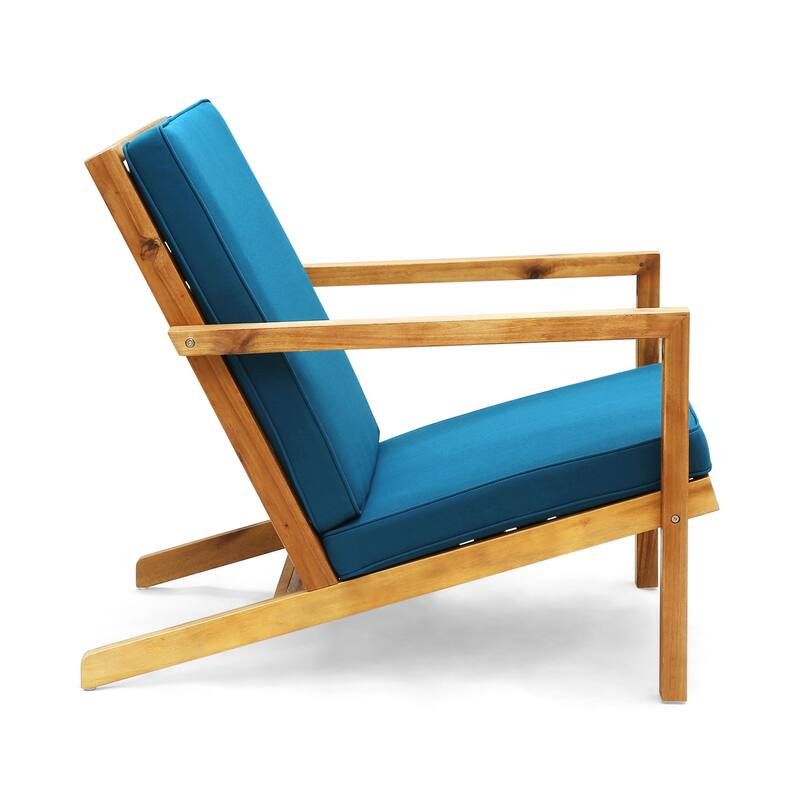 Roomfitters Leah 3-Piece Outdoor Chat Set, Patio Conversation Chairs with Side Table for Garden or Deck, Brown