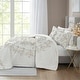 preview thumbnail 8 of 16, Madison Park Juliana Ivory/ Taupe Tufted Cotton Chenille Comforter Set