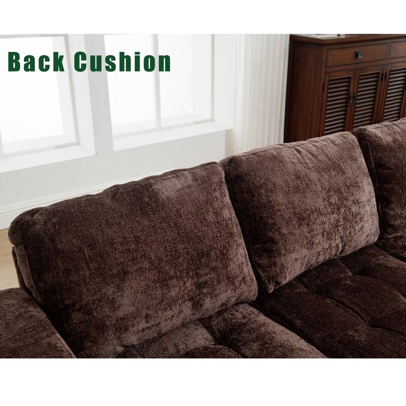 5 Seat Modular Sofa with Storage Ottoman