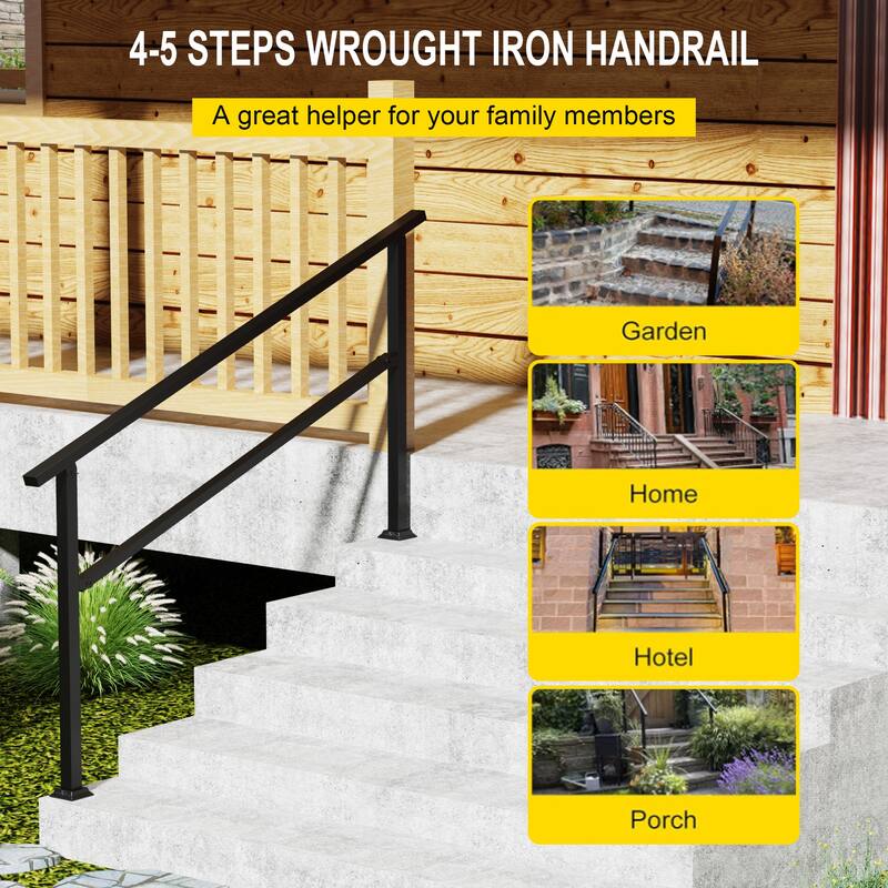 Premium Aluminum Handrail for Step Indoor Outdoor Three Size Available