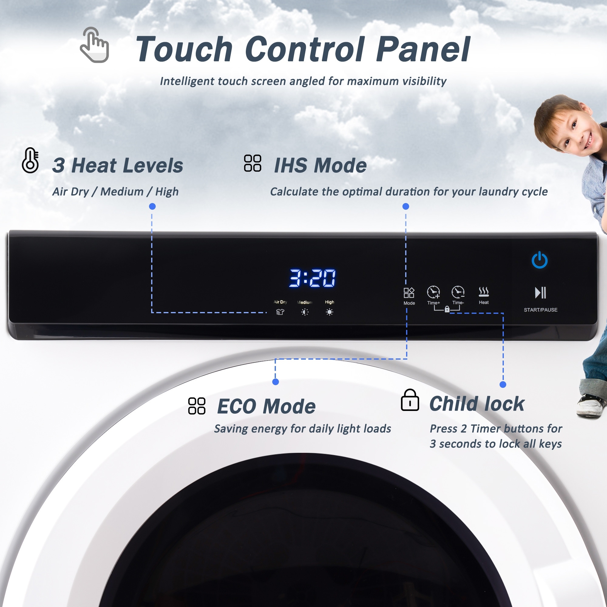 Electric Portable Clothes Dryer, Laundry Dryer for Apartments - On Sale -  Bed Bath & Beyond - 36627873