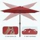 preview thumbnail 71 of 76, 9-ft Patio Market Umbrella with Tilting Pole, Waterproof & Breathable Canopy