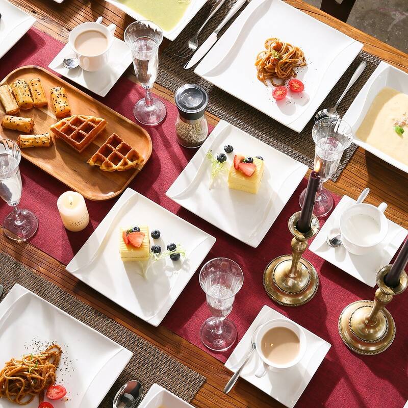 MALACASA Carina 30-Piece Porcelain Dinnerware Set (Service for 6)