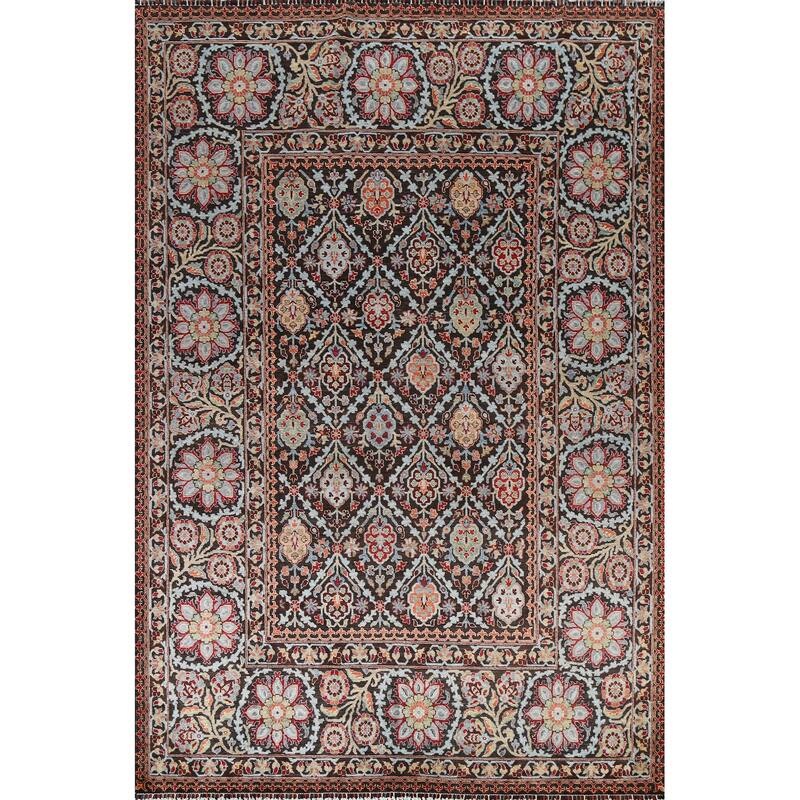 Vegetable Dye Traditional Ziegler Oriental Wool Area Rug Hand-knotted - 7'9" x 9'10"