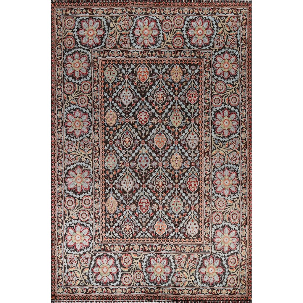 Vegetable Dye Traditional Ziegler Oriental Wool Area Rug Hand-knotted - 7'9" x 9'10"