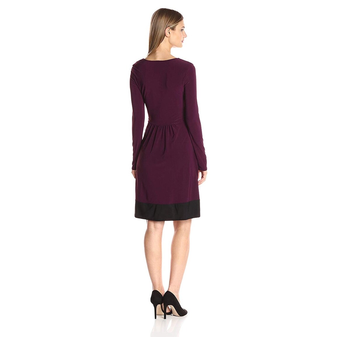 long sleeve skater dress plus size