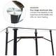 preview thumbnail 7 of 7, Mcombo Glass Dining Table Modern Rectangular Kitchen Table