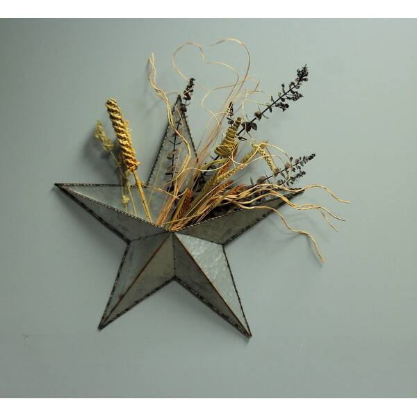 Shop Rustic Metal Star Shaped Hanging Planter Wall Decor 23 25 X