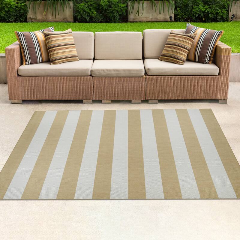 Dream Decor Rugs Hampton Striped Indoor Outdoor Area Rug