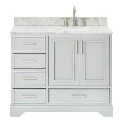 Ariel M043SRCW2OVO Stafford 43" Free Standing Single Basin Vanity Set