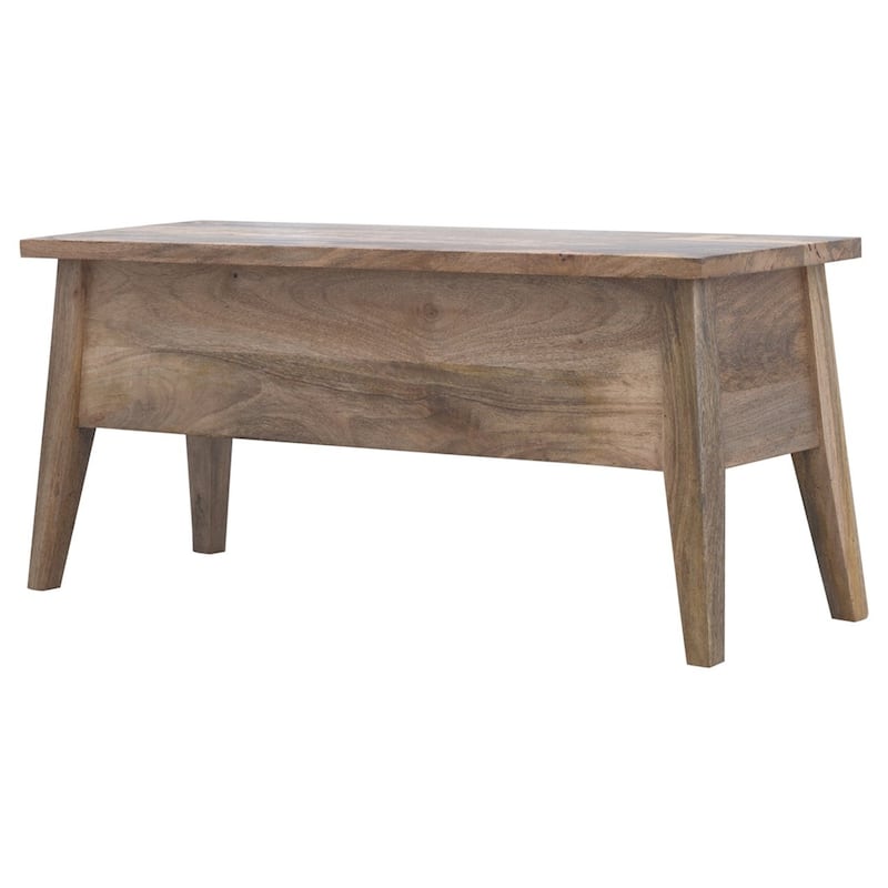 Solid Wood Lid Up Storage Bench Wholesale