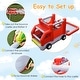 preview thumbnail 10 of 10, Costway Fire Truck Themed Inflatable Castle Water Park Kids Bounce - See Details