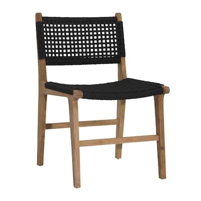 Avid Teak Dining Chair, Black
