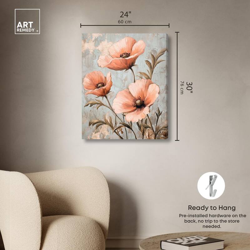 Artistic Blooms Canvas by Art Remedy, Gallery Wrapped