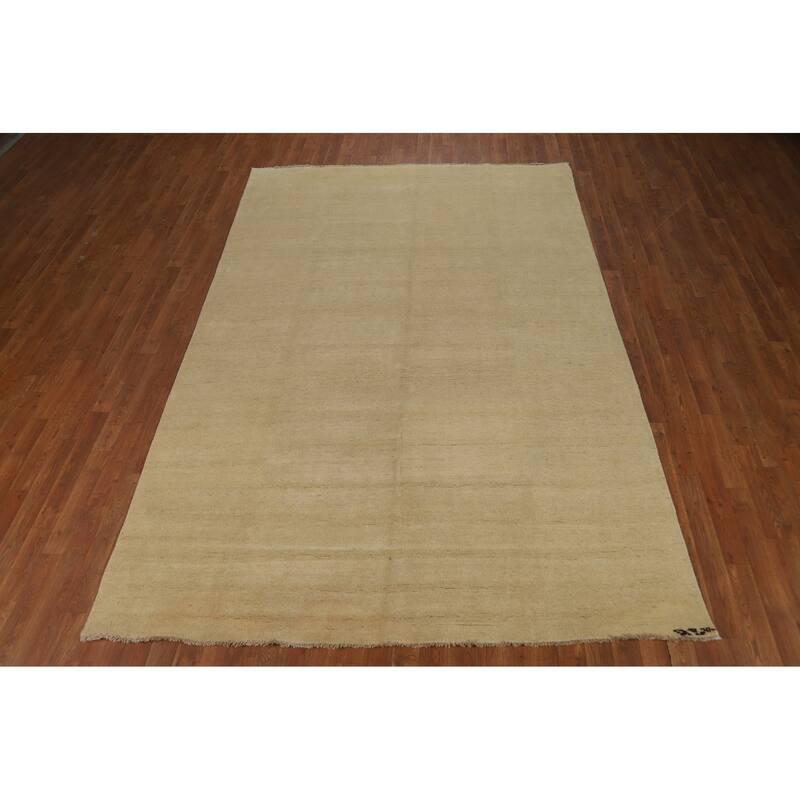 Modern Gabbeh Oriental Area Rug Handmade Wool Carpet - 6'6"x 9'9"