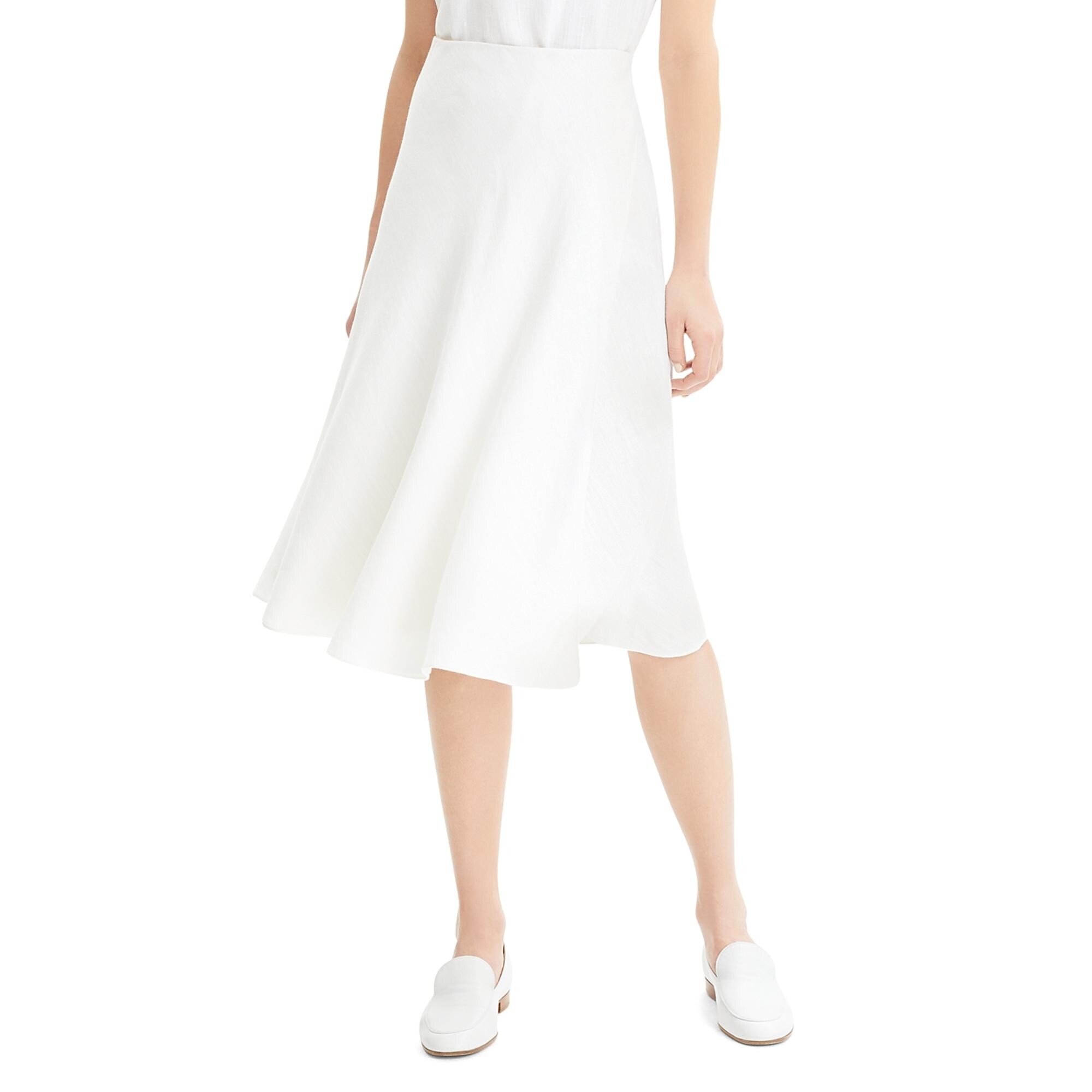 midi linen wrap skirt