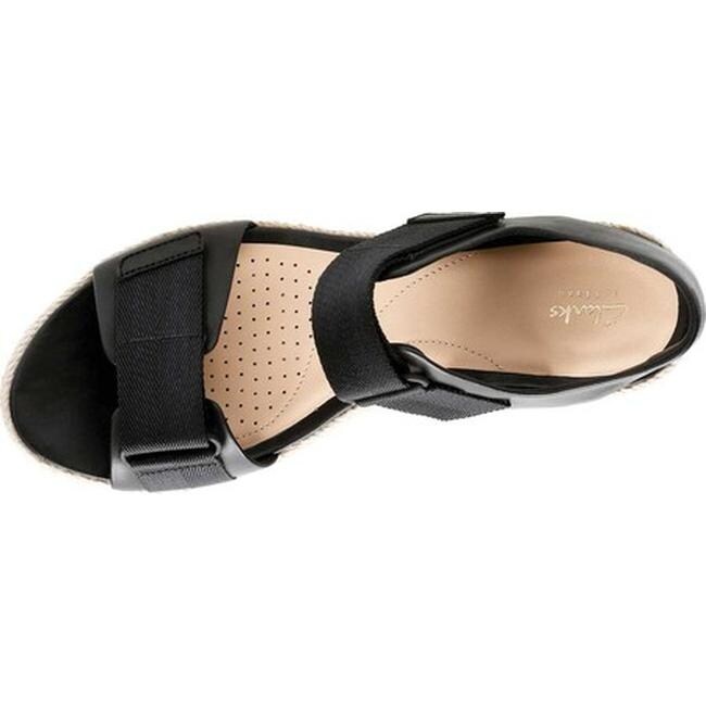 clarks palm shine wedge sandal