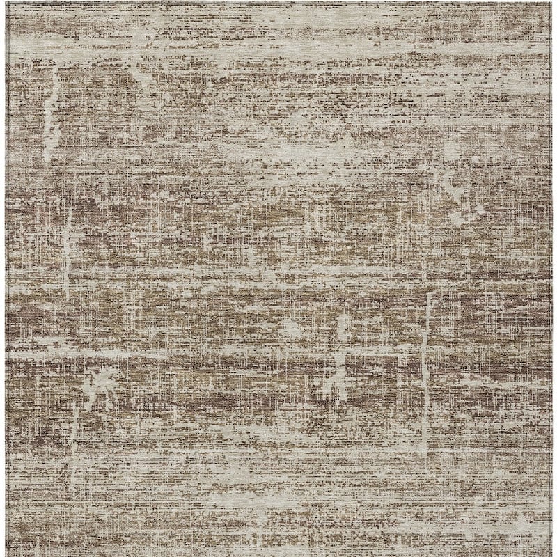 HomeRoots Abstract Transitional Rectangle Outdoor Rug