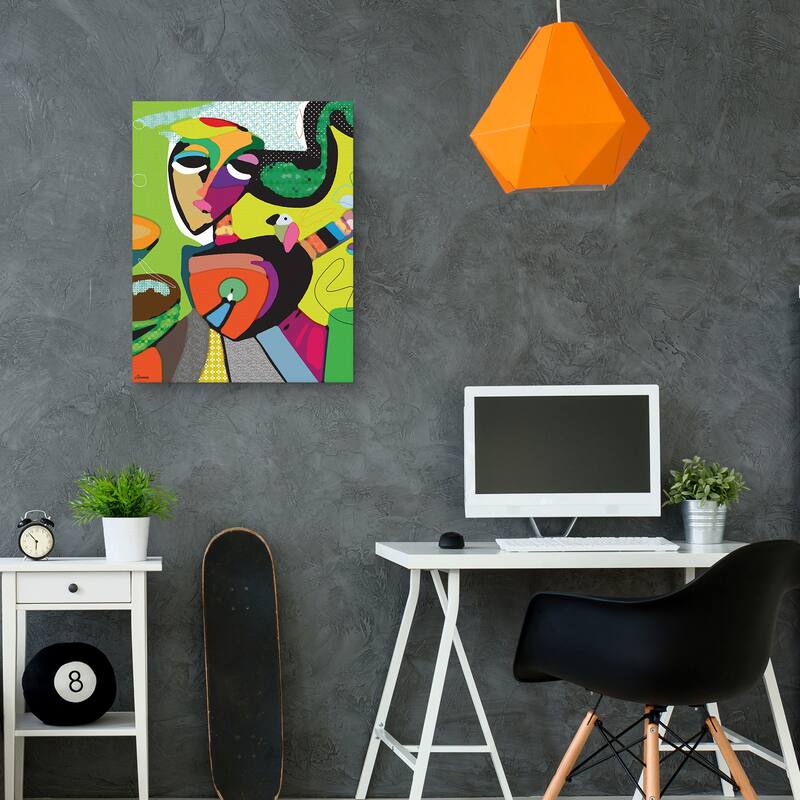 Music Guitarist by Michele Glennon Canvas Art Print