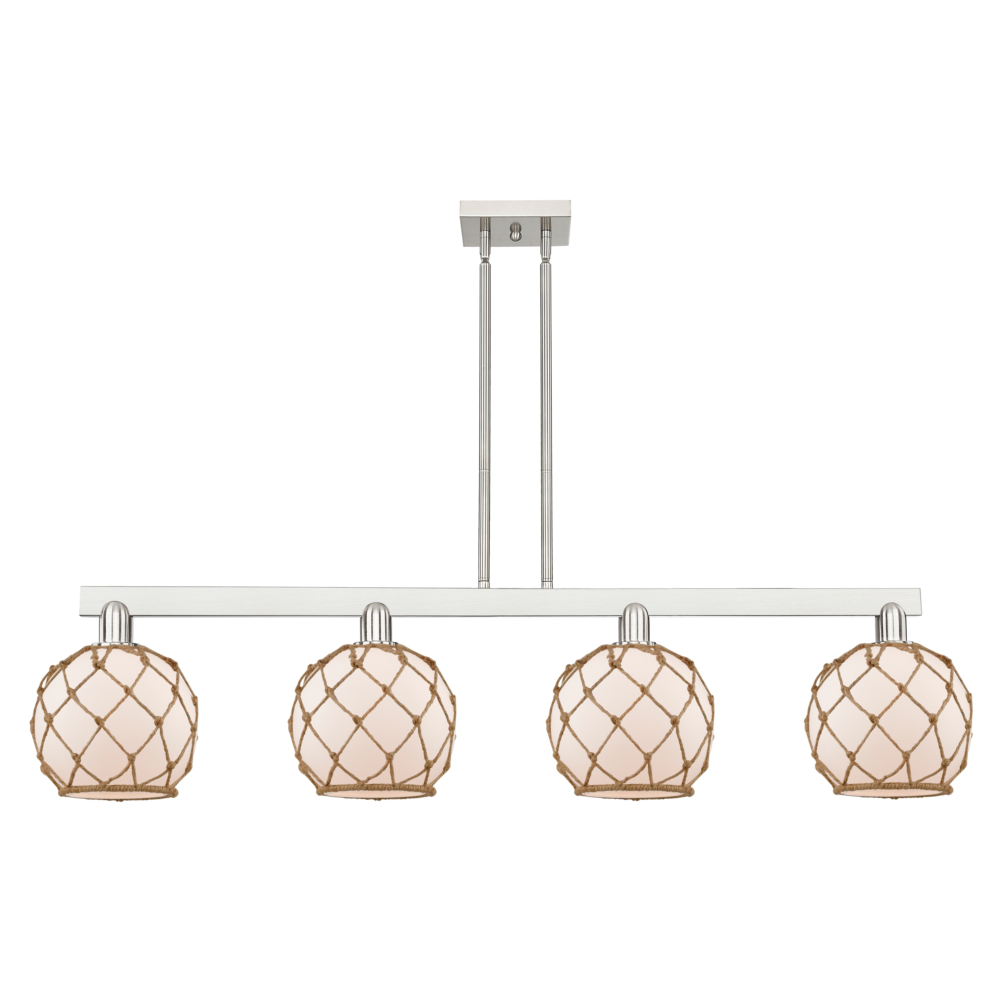 Innovations Lighting Endless Possibilities Arcadia - Farmhouse Rope - 4 Light 51" Stem Hung Island Light