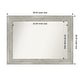preview thumbnail 54 of 119, Dove Greywash Framed Non-Beveled Custom Wall Mirror, Bathroom Vanity Mirror Outer Size: 38 x 28